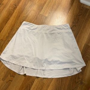 White tennis skirt
